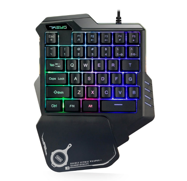 One-Handed RGB Mechanical Gaming Keypad – Compact Mini Controller for Pro Gamers