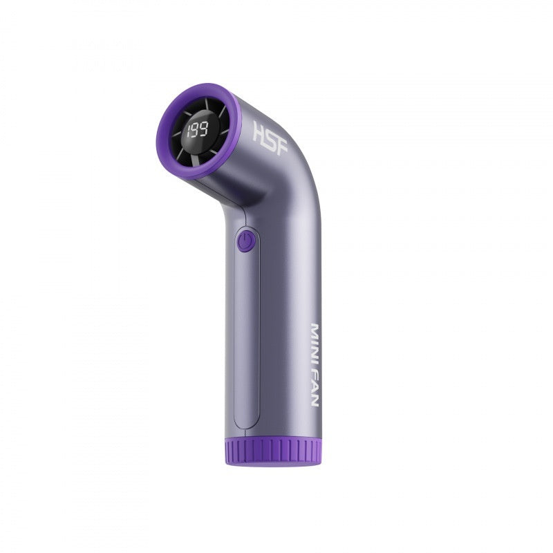 199-Speed Turbo Handheld Fan – Digital Display, Rechargeable, Ultra-Strong Wind for Travel & Outdoors