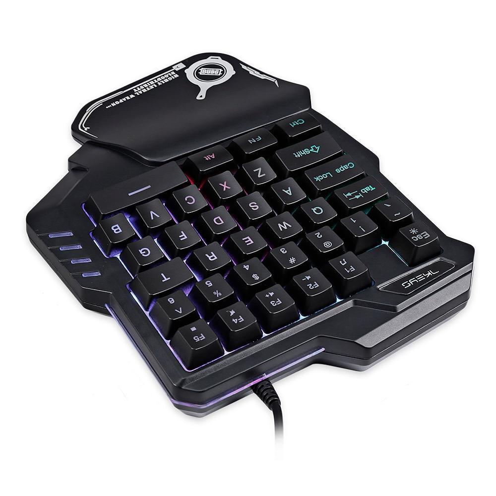 One-Handed RGB Mechanical Gaming Keypad – Compact Mini Controller for Pro Gamers