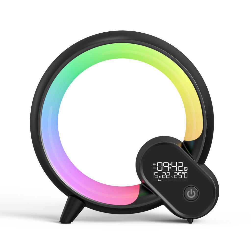 Sunrise Wake-Up Alarm Clock with Bluetooth Speaker – Smart LED Light, Digital Display & Colorful Mood Lamp