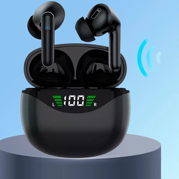 Wireless Bluetooth 5.3 Earbuds – Noise Cancelling TWS Headset with Mic, Waterproof, Ideal for Truckers & Active Use