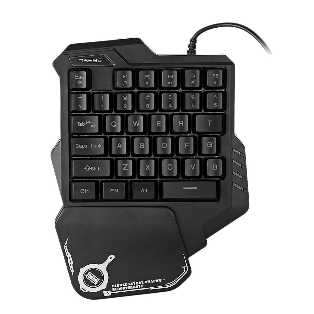 One-Handed RGB Mechanical Gaming Keypad – Compact Mini Controller for Pro Gamers