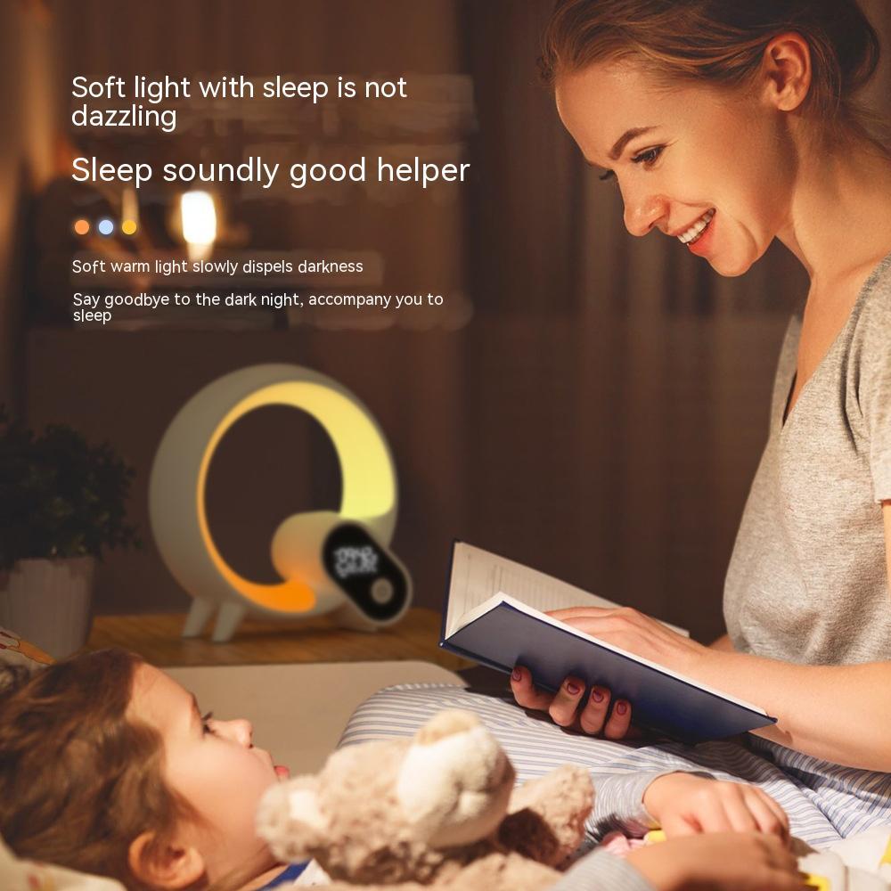 Sunrise Wake-Up Alarm Clock with Bluetooth Speaker – Smart LED Light, Digital Display & Colorful Mood Lamp