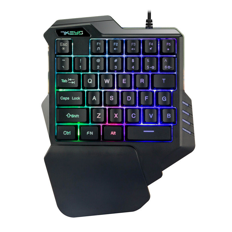 One-Handed RGB Mechanical Gaming Keypad – Compact Mini Controller for Pro Gamers