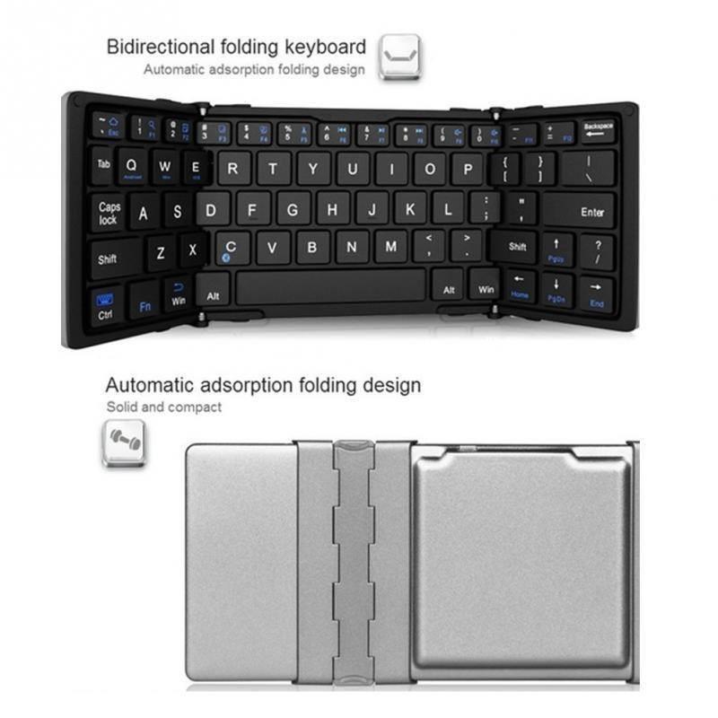 Smart Folding Bluetooth Keyboard – Ultra-Portable Travel Edition for Phones, Tablets & Laptops
