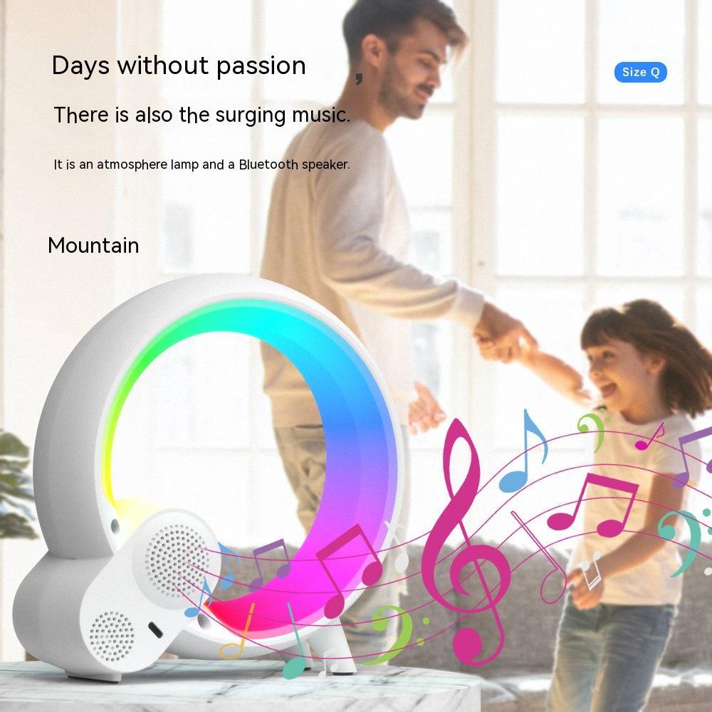 Sunrise Wake-Up Alarm Clock with Bluetooth Speaker – Smart LED Light, Digital Display & Colorful Mood Lamp