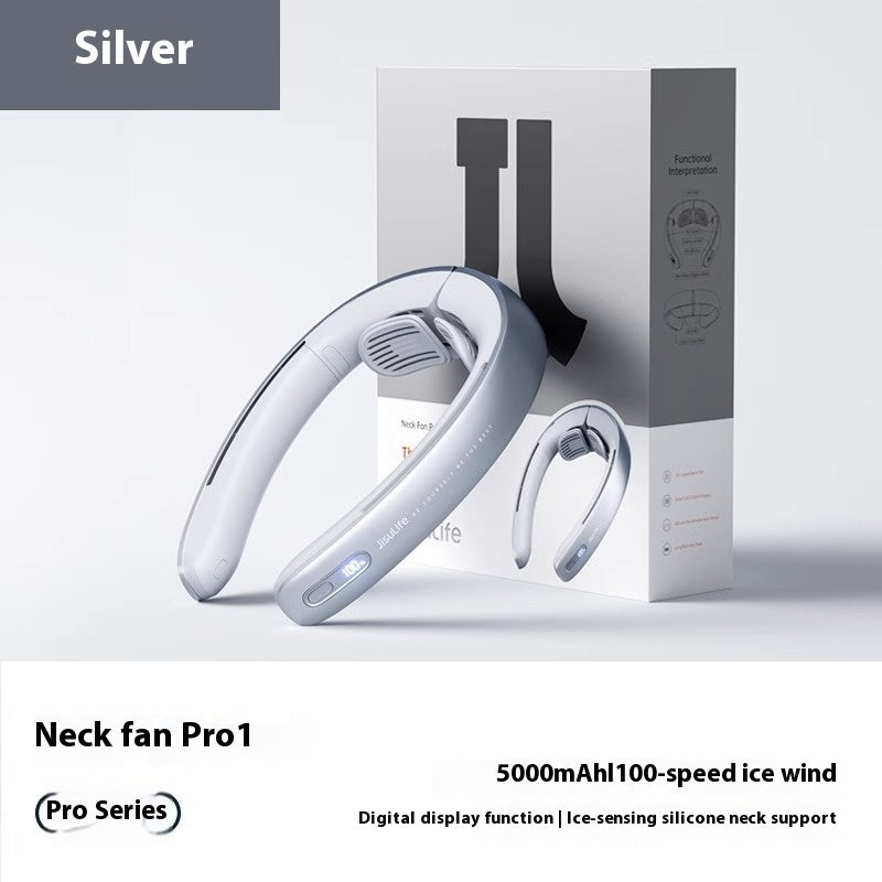 Hands-Free Hanging Neck Fan – Portable USB Rechargeable Cooling Fan for Outdoor & Sports