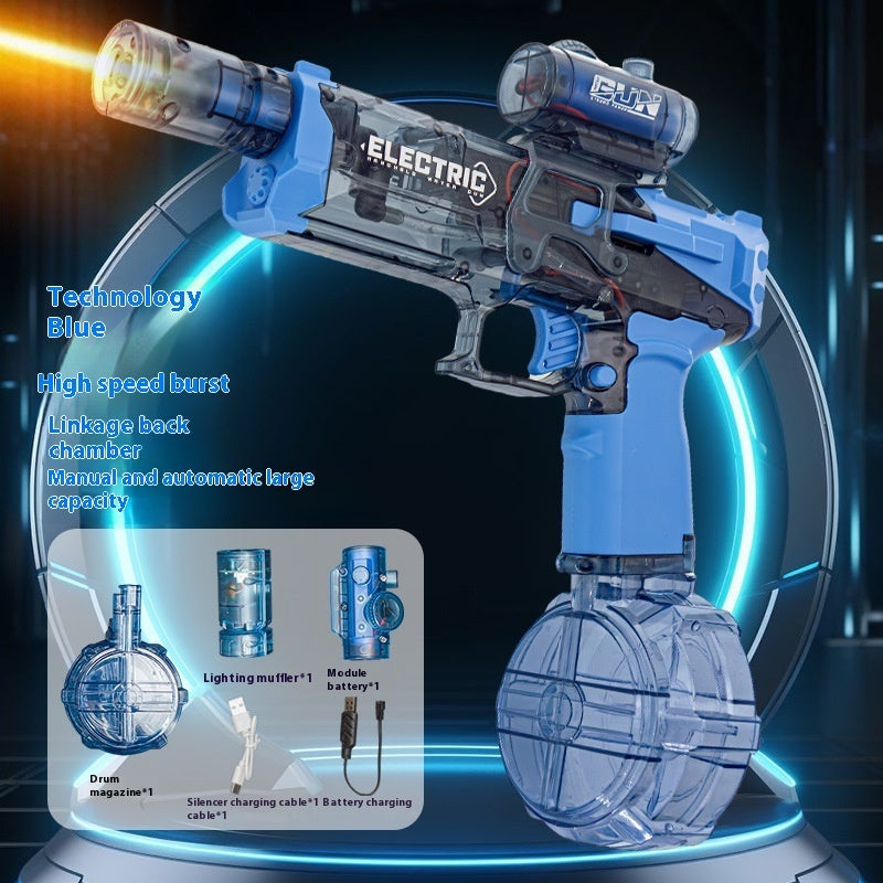 Electric Fire Rat Water Gun – Full Automatic Cool Light Water Blaster Toy for Kids (AC223)