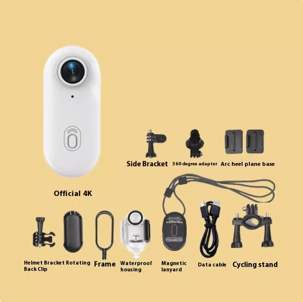4K Mini Action Camera – Helmet & Body Mount Sports Cam for Motorcycle, Bike, Cycling, and Outdoor Adventure