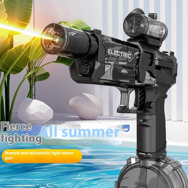 Electric Fire Rat Water Gun – Full Automatic Cool Light Water Blaster Toy for Kids (AC223)