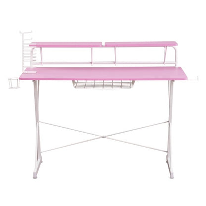 Techni Sport TS 200 Carbon Computer Gaming Desk With Shelving