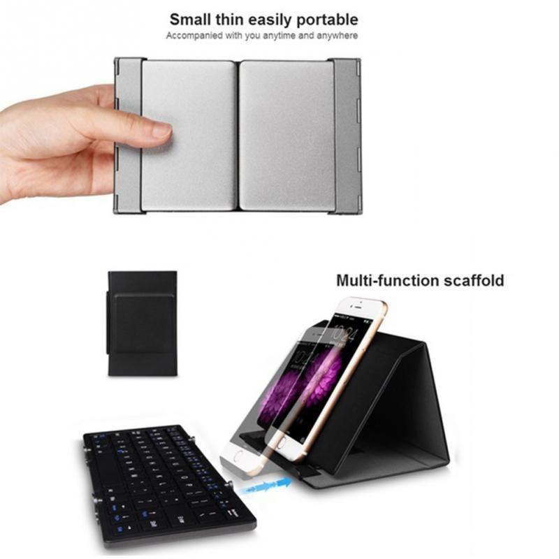 Smart Folding Bluetooth Keyboard – Ultra-Portable Travel Edition for Phones, Tablets & Laptops
