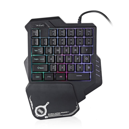 One-Handed RGB Mechanical Gaming Keypad – Compact Mini Controller for Pro Gamers