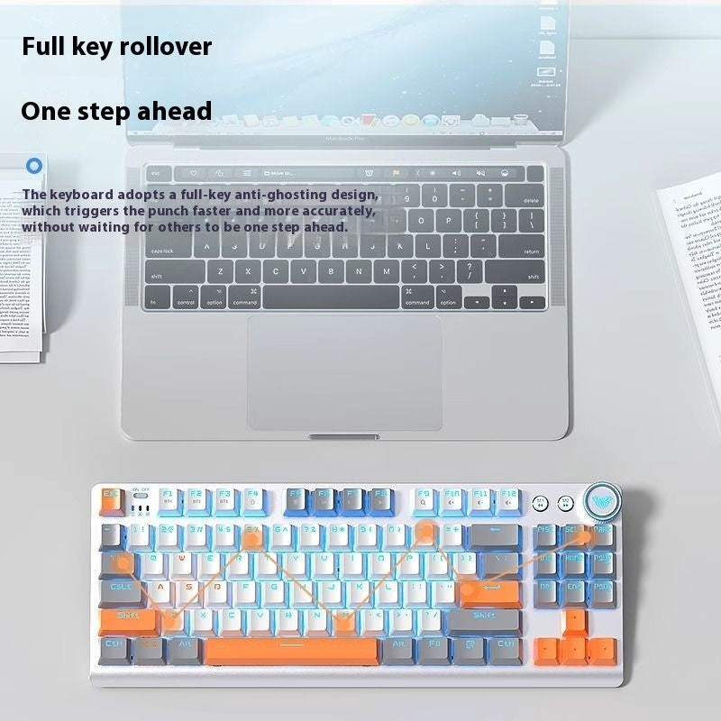 Tarantula Wireless Mechanical Keyboard Side Engraved Three-mode Bluetooth