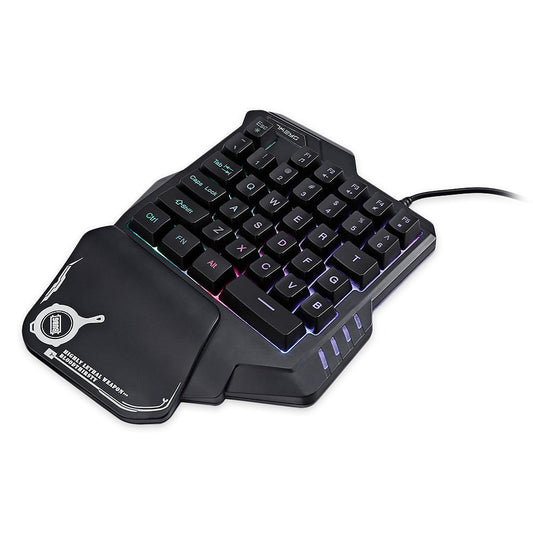 One-Handed RGB Mechanical Gaming Keypad – Compact Mini Controller for Pro Gamers