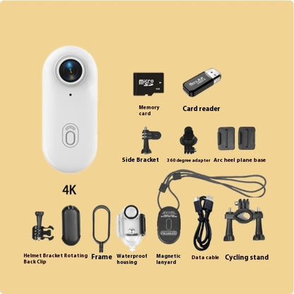 4K Mini Action Camera – Helmet & Body Mount Sports Cam for Motorcycle, Bike, Cycling, and Outdoor Adventure