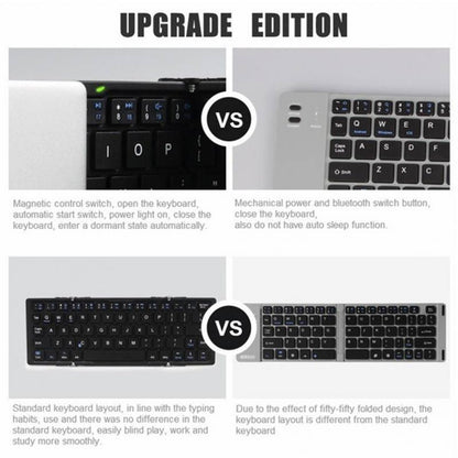 Smart Folding Bluetooth Keyboard – Ultra-Portable Travel Edition for Phones, Tablets & Laptops