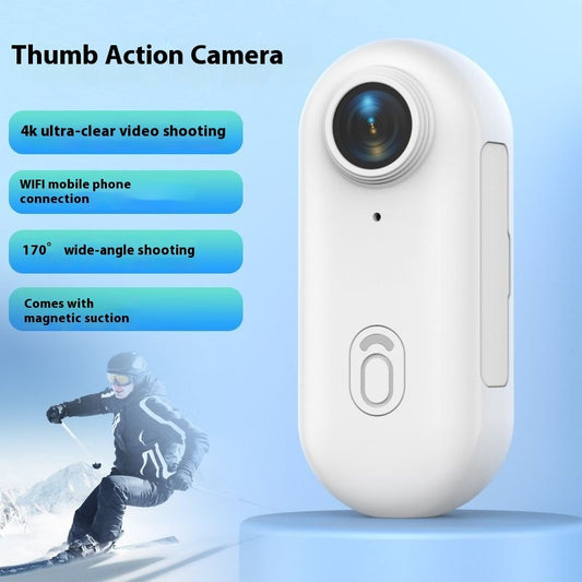 4K Mini Action Camera – Helmet & Body Mount Sports Cam for Motorcycle, Bike, Cycling, and Outdoor Adventure
