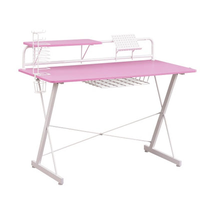 Techni Sport TS 200 Carbon Computer Gaming Desk With Shelving