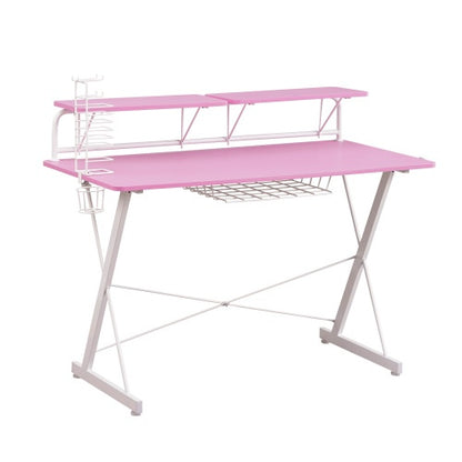 Techni Sport TS 200 Carbon Computer Gaming Desk With Shelving