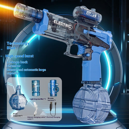 Electric Fire Rat Water Gun – Full Automatic Cool Light Water Blaster Toy for Kids (AC223)