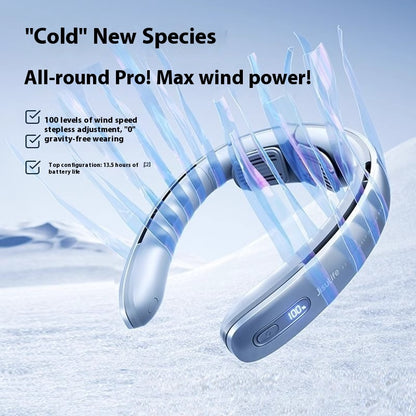 Hands-Free Hanging Neck Fan – Portable USB Rechargeable Cooling Fan for Outdoor & Sports